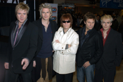 Duran Duran appear at Virgin Megastore, Times Square, NYC
